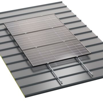 Soporte coplanar 04V para chapa metálica 5 módulos