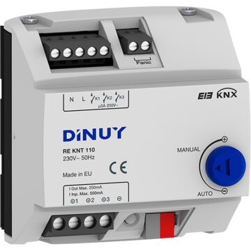 Actuador de regulación 1-10v de 3 canales