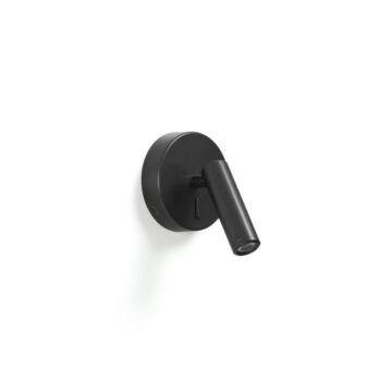 Aplique lector minimal ip20 led smd 3w 3000k negro