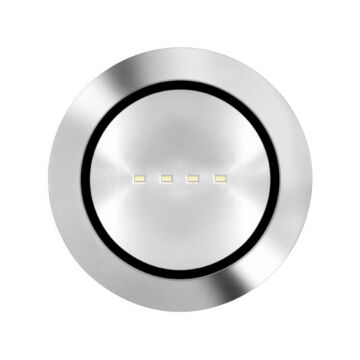 Baliza alzir/a frontal rs negro/vidrio transparente inoxidable