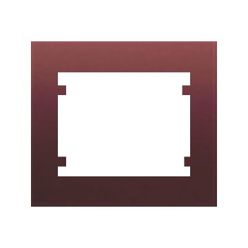 Iris, marco 1 elemento horizontal - vertical, rojo rubí