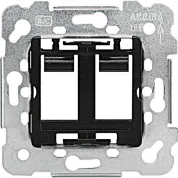 Iris, soporte para toma doble rj11-rj45