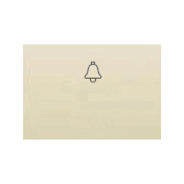 Tecla pulsador timbre serie coral en beige