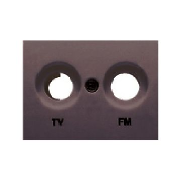 Coral, tapa tv-fm, gris lava