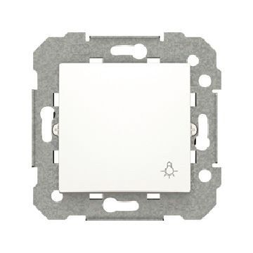 Viva, pulsador na, logo luz, viva, blanco sin garras 10 a 250 vac