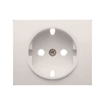 Tapa base seguridad enchufe serie iris en negro antracita