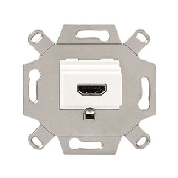 Iris, conector hdmi, blanco emborme por tornillos