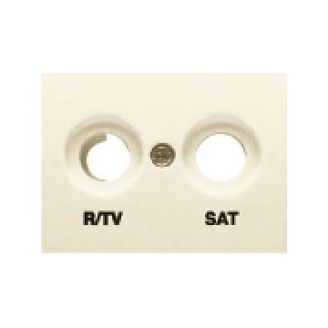 Tapa r/tv-sat serie coral en beige