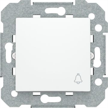 Viva, pulsador na, logo timbre, viva, blanco sin garras 10 a 250 vac