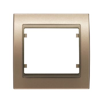 Mega, marco 1 elemento horizontal-vertical bronce niebla