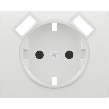 Tapa base enchufe seguridad 2 usb blanco