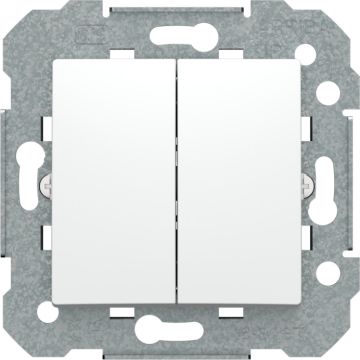 Viva, interruptor doble viva, blanco sin garras 10 ax 250 vac