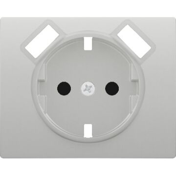 Tapa base enchufe seguridad 2 usb aluminio mercurio