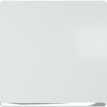 Miro, tecla embellecedor cromo, blanco polar