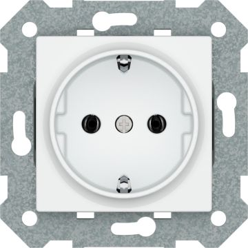 Viva, schuko, emborne rapido, proteccion de seguridad, viva, blanca sin garras 16 a 250 vac