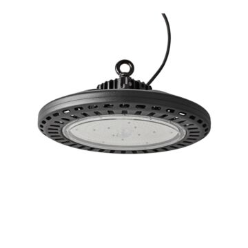 Campana industrial colgante led 240w 6000k ip65 negro 5 años garantía