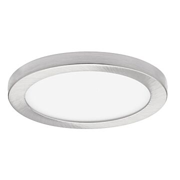 Downlight led smd empotrable 12w ip43 driver jiso 3000k níquel satinado