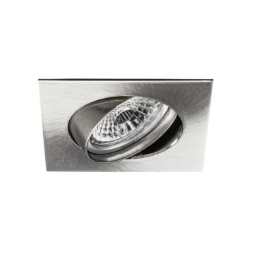 Pro 604d - foco technical - cuadrado - empotrable - basculante - sin tecnología - color níquel satin