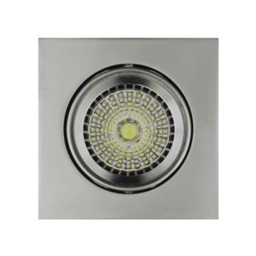 Pro 604d - foco technical - cuadrado - empotrable - basculante - sin tecnología - color cromo mate