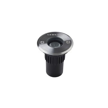 Empotrable suelo gea 2w 3000k 29º pulido negro