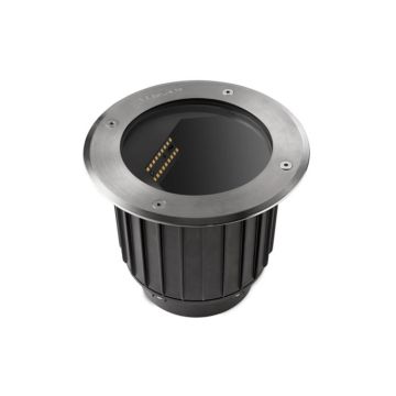 Empotrable de suelo ip65-ip67 gea wall washer ø185mm led 18.5 blanco cálido - 3000k on-off acero inoxidable aisi 316 618lm