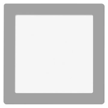 Empotrable cuadrado nuva led 18w 5700k cromo mate
