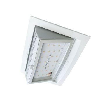 Empotrable halogenuros rectang.150w bl.
