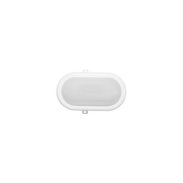 Aplique estanco oval 10w 4500k ip44 blanco