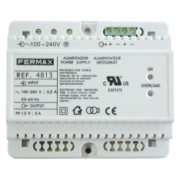 Alimentador din6 100-240vac/12vdc-2a