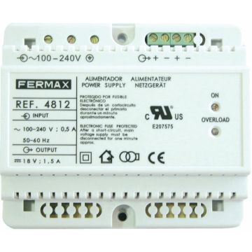 Alimentador din6 100-240vac/18vdc-1,5a