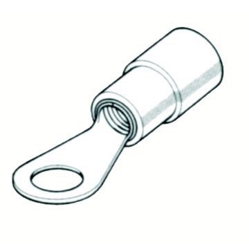 Terminal bm redondo aislado 1,5 mm2 tornillo d. 8 mm