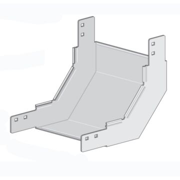 Cambio de nivel concavo 90º  60 x 100 mm galv. sendzimir