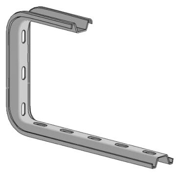 Soporte "omega" p/techo insta-fix 200 mm galvanizado send