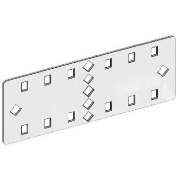 Union lateral y plegable  85 mm galvanizado sendzimir