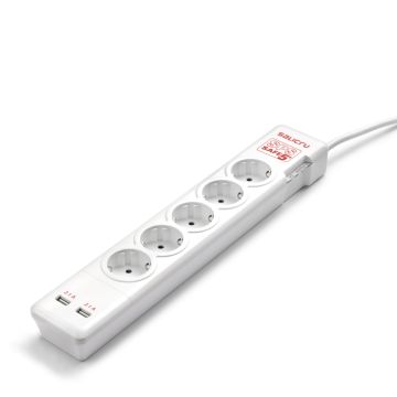 Regleta salicru sps safe 5+ - protectores eléctricos activos de última generación (5 tomas schuko)