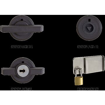 Cierre para bloqueo por candado, acero galv. e inox.