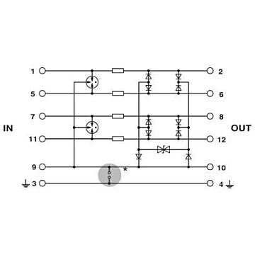 Protección enchufable contra sobretensiones