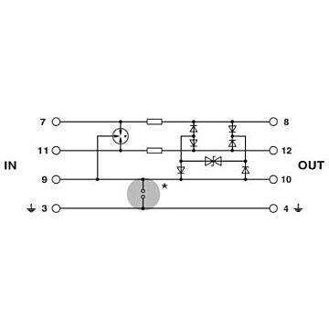 Protección enchufable contra sobretensiones