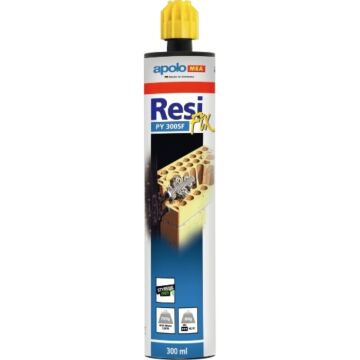 Taco químico resifix poliester sin estireno psf 300ml 1 cánula 12 un.