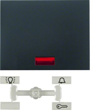 Tecla con lente para interruptor k1 antracita