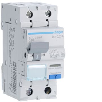 Interruptor automático diferencial 1p+n c-20a 30ma