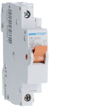 Interruptor automático mn 1p+n 32a curva-c