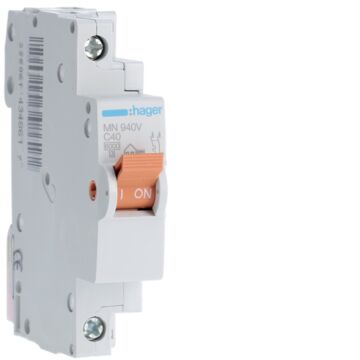 Interruptor automático mn 1p+n 40a curva-c