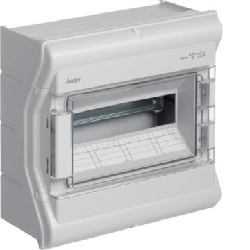 Caja distribución vector ve superficie con 1 fila 12 ip55