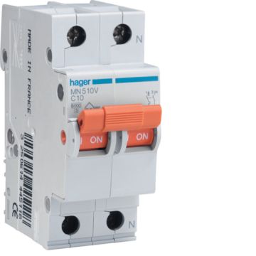 Interruptor automático mn 1p+n 16a curva-c
