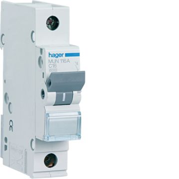 Interruptor automático 1p 20a curva-c 6ka