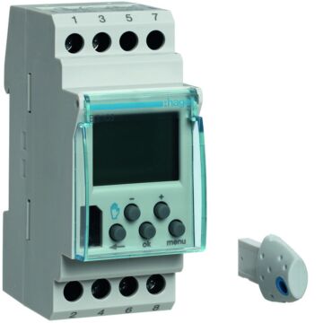 Programador semanal 1 vía 1 conmutador 16a 230v 56 maniobras/día