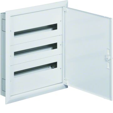 Caja distribución empotrable fw2 con 3 filas 24 módulos