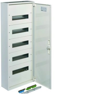 Caja distribución superficie fw2 con 5 filas 12 módulos