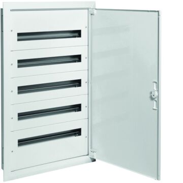 Caja distribución empotrable fw2 con 5 filas 24 módulos